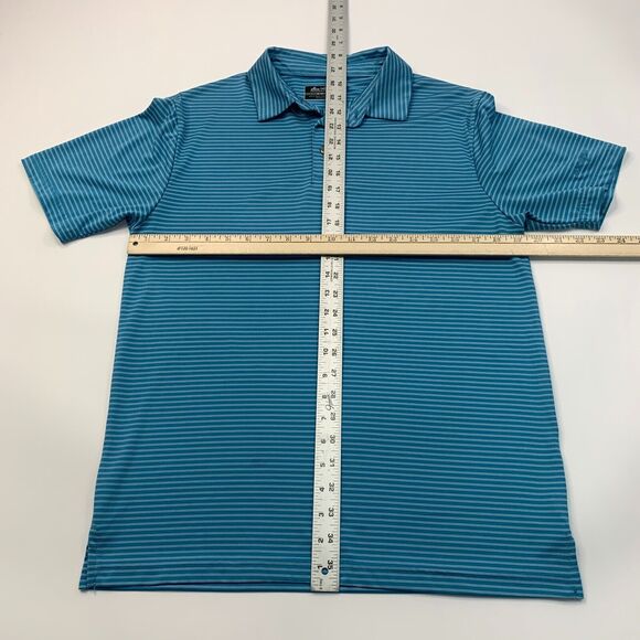 Ben Hogan Polo Shirt Mens S Small Niagra Blue Striped Performance Golf - Picture 8 of 11